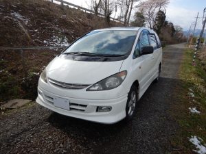 トヨタ　エスティマ　アエラス4WD　廃車　解体車　輸出向け車両