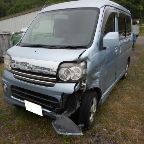 ダイハツ　アトレーワゴン4WD　カスタムTB　RS　廃車　解体車　不動車　事故現状車