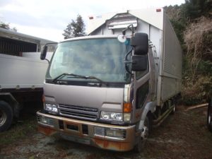 三菱ふそう　ファイター　アルミウィング　廃車　解体車　輸出向け車両　トラック