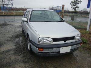 フォルクスワーゲン　ゴルフGT　廃車　解体車　輸出向け車両