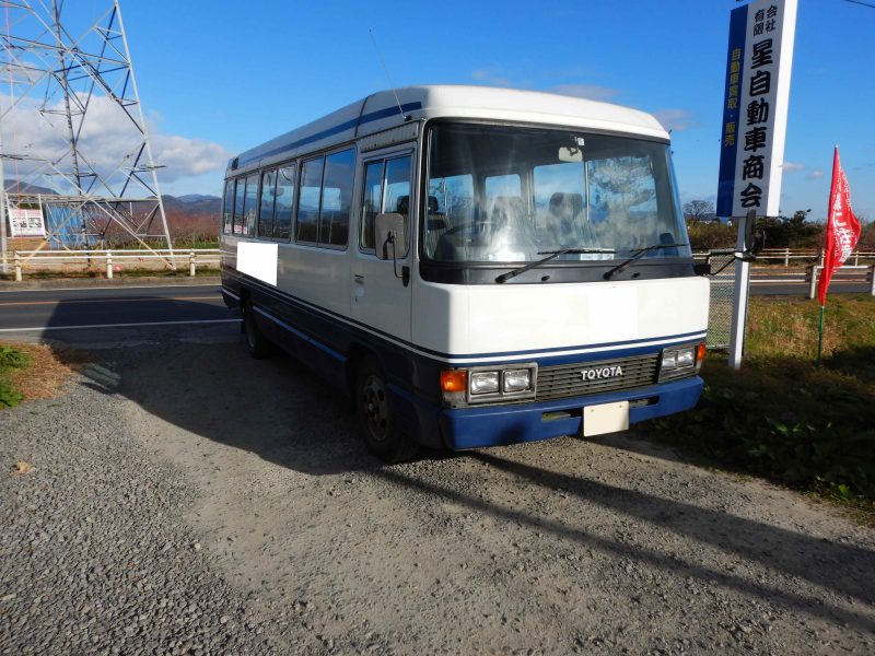 トヨタ　コースターバス　廃車　解体車　輸出向け車両