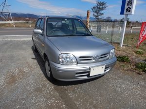 福島市　ニッサン　マーチ　廃車　解体車　輸出向け車両