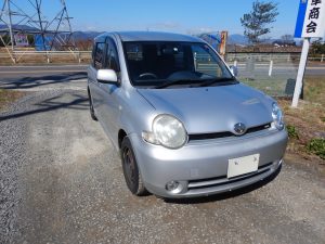 福島市　トヨタ　シエンタ　廃車　解体車　輸出向け車両