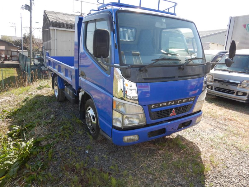 福島市　三菱　キャンターダンプ　廃車　解体車　輸出向け車両