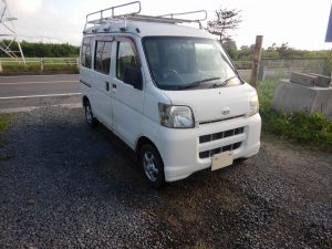 福島市　ダイハツ　ハイゼットカーゴ　廃車　解体車　輸出向け車両