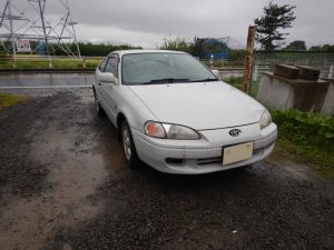 福島市　トヨタ　サイノス　廃車　解体車　輸出向け車両
