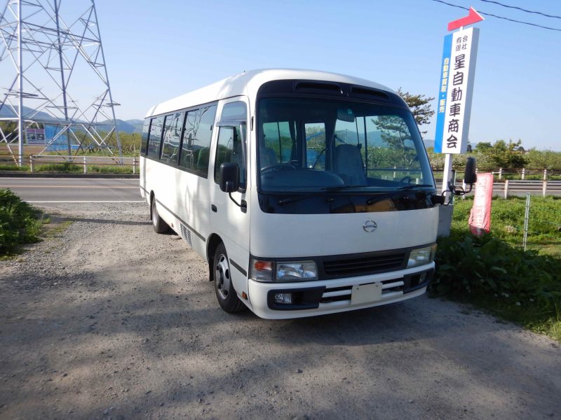 福島市　日野　リエッセ　バス　廃車　解体車　輸出向け車両
